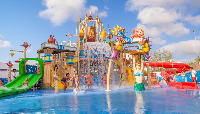 Children playing in  Katmandu Park Katopia Splash Park
