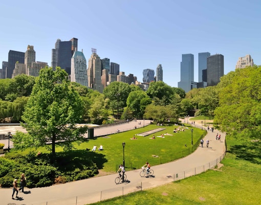 Central Park on a sunny day - NYC bike tour