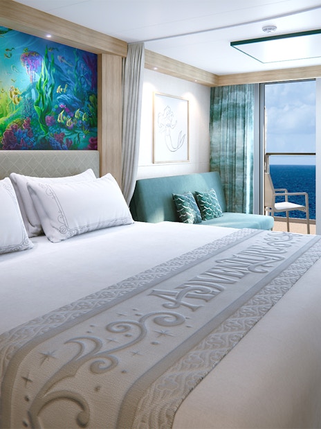 Deluxe Ocean View Stateroom with Verandah on Disney Adventure Cruise from Singapore.