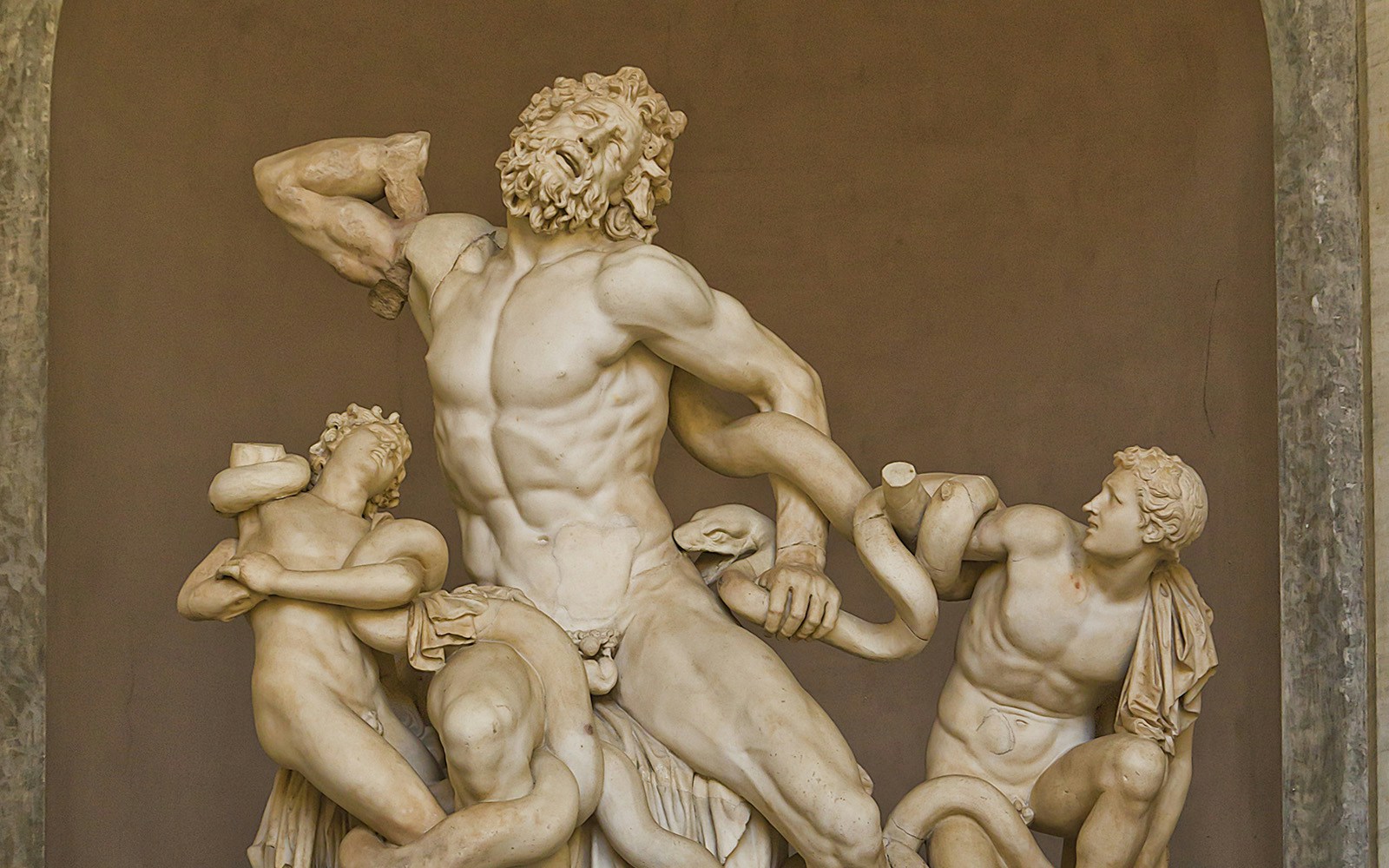 The Laocoön sculpture at the Vatican