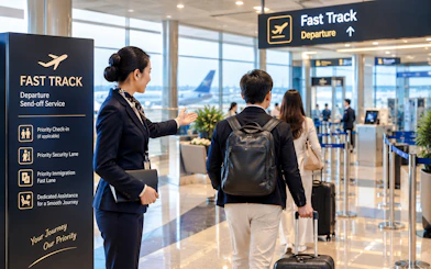 Fast Track service at Noi Bai Airport with priority security and check-in.