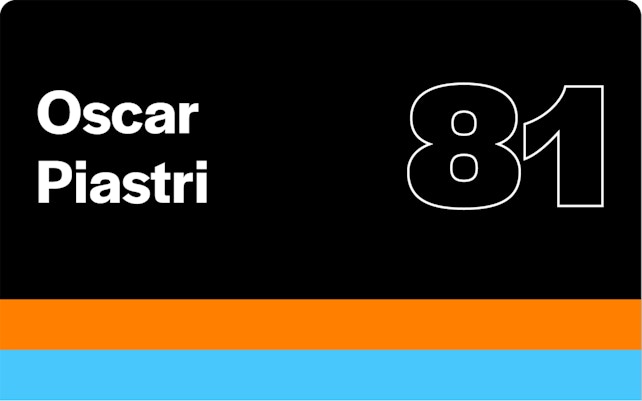 F1 Drivers Oscar Piastri