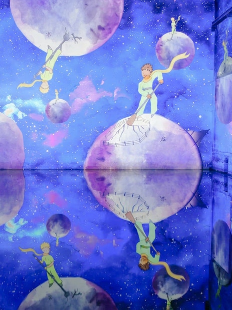 The Little Prince projections at Bassins des Lumières, Bordeaux.