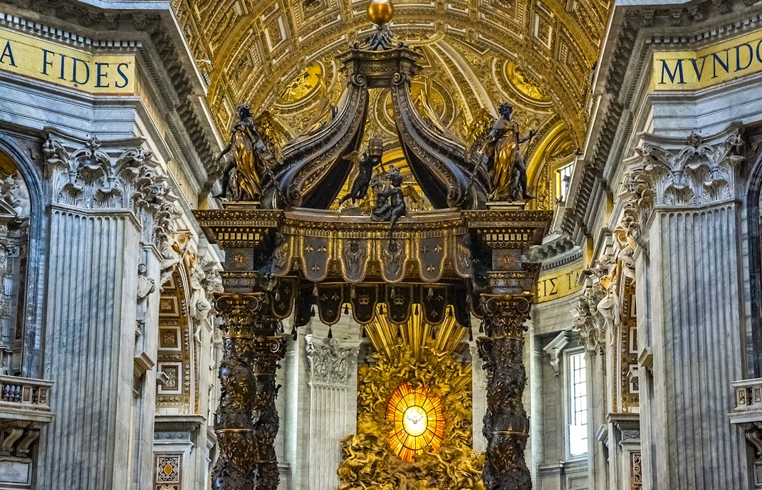 Inside St. Peter's Basilica