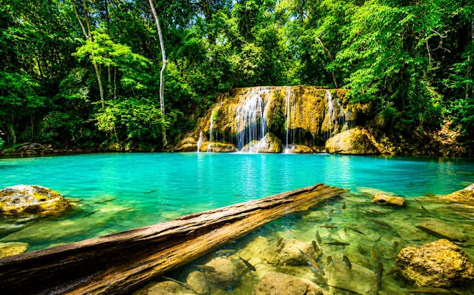 erawan waterfall, river kwai bridge & jeath war museum tour -1