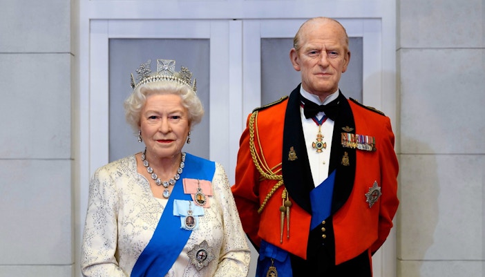Queen Elizabeth II & Prince Philip at Madame Tussauds