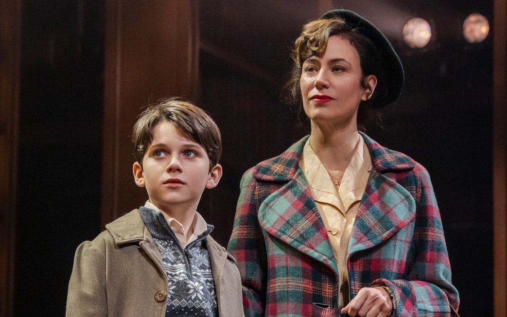 Child and woman on stage during Shadowlands performance, Westend.