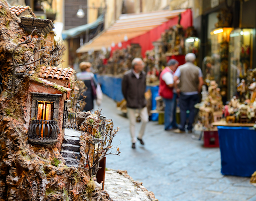 Ruins from excavations beneath the San Lorenzo Magiore