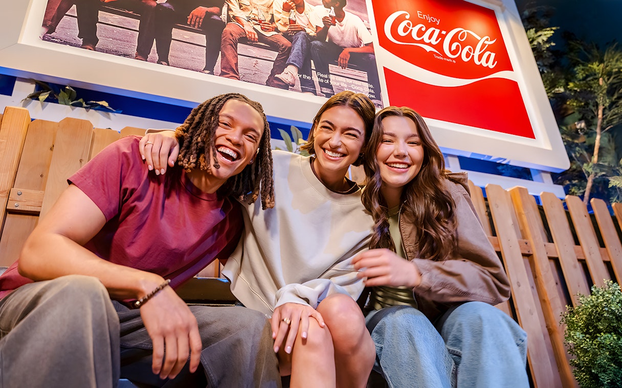 Friends enjoying time at World of Coca-Cola Museum, Atlanta.