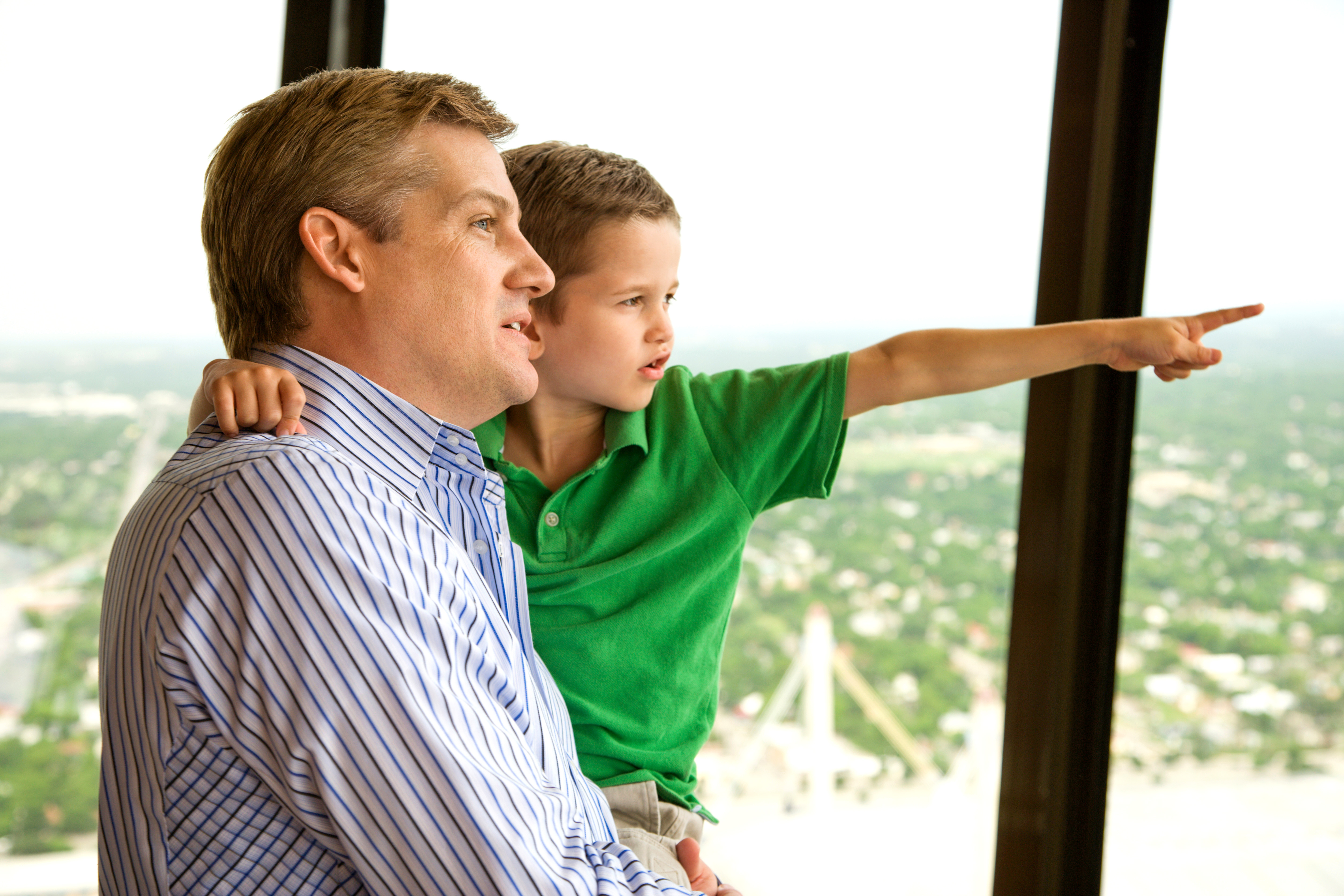 Father and son at ArcelorMittal Orbit London
