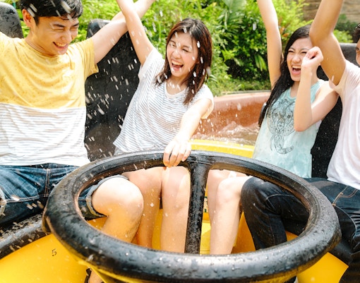 The rapids ride at Ocean Park Hong Kong