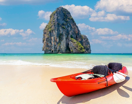 Kayak on the beach, Phi Phi Island