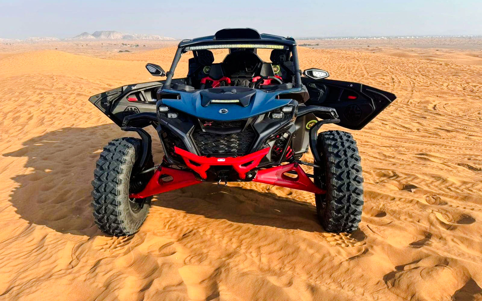 Dubai Private 4x4 Desert Safari with Dune Bashing Camel Ride Sandboarding and BBQ Dinner Image 10