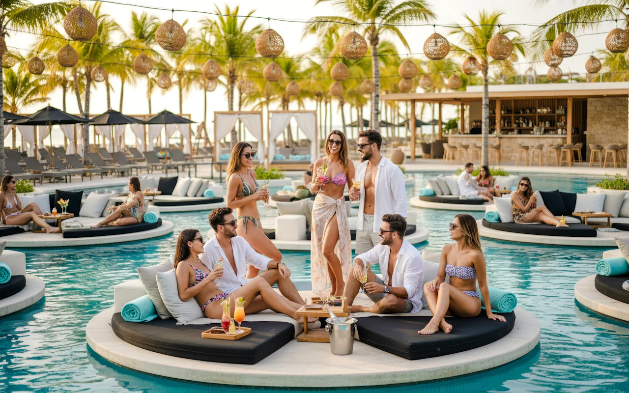 FINNS Beach Party Lagoon Zone: Party Lagoon Island Bed (up to 8 pax) — 3