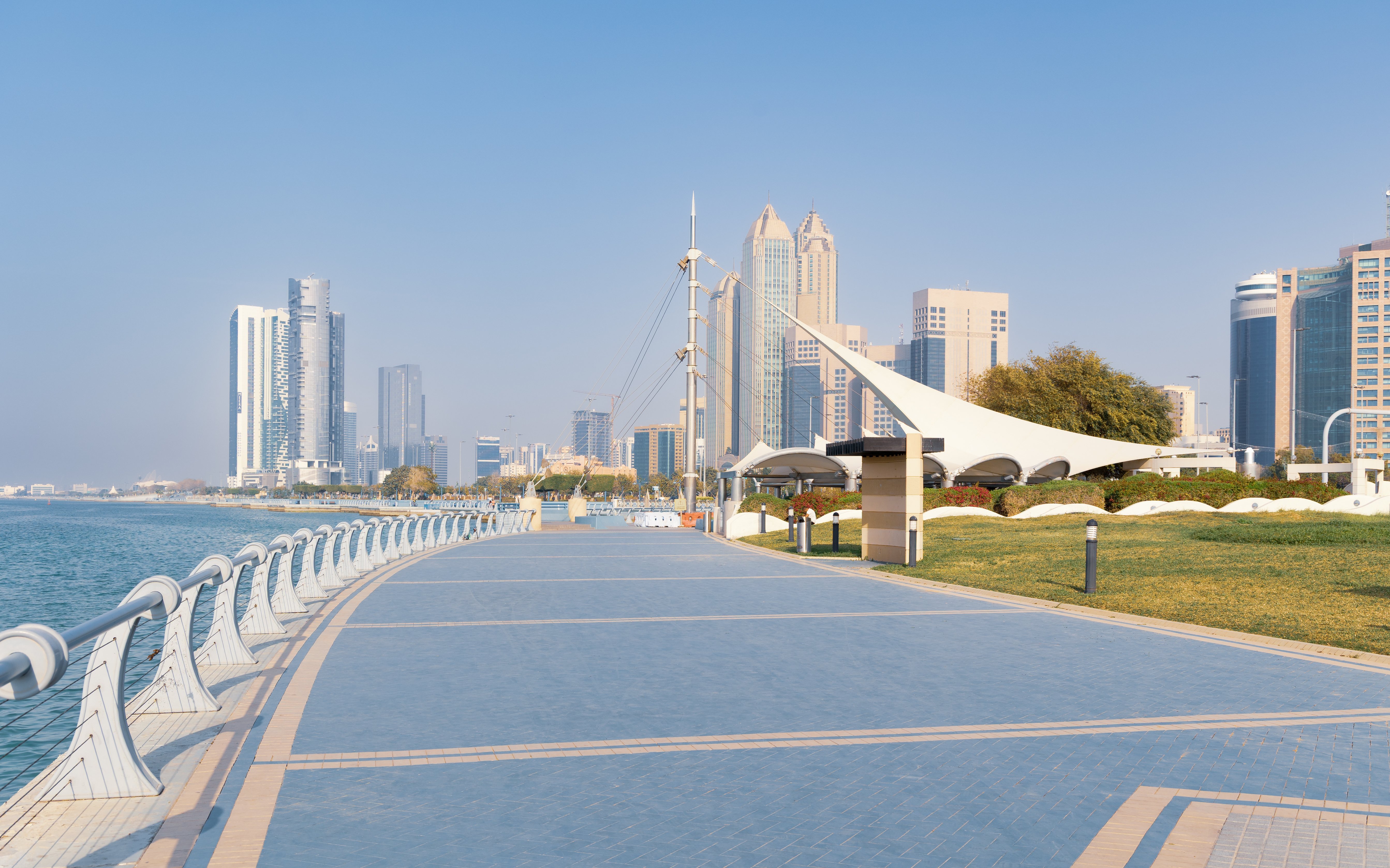 Abu Dhabi Corniche waterfront