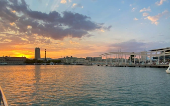 barcelona: katamaran-cruise ved solnedgang-9