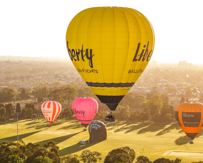 Sunrise Balloon Flight Over Melbourne