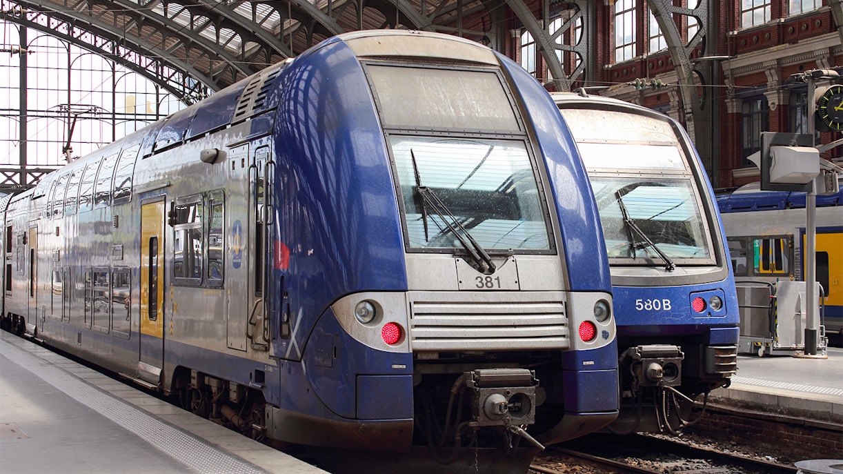 TGV train at railway station
