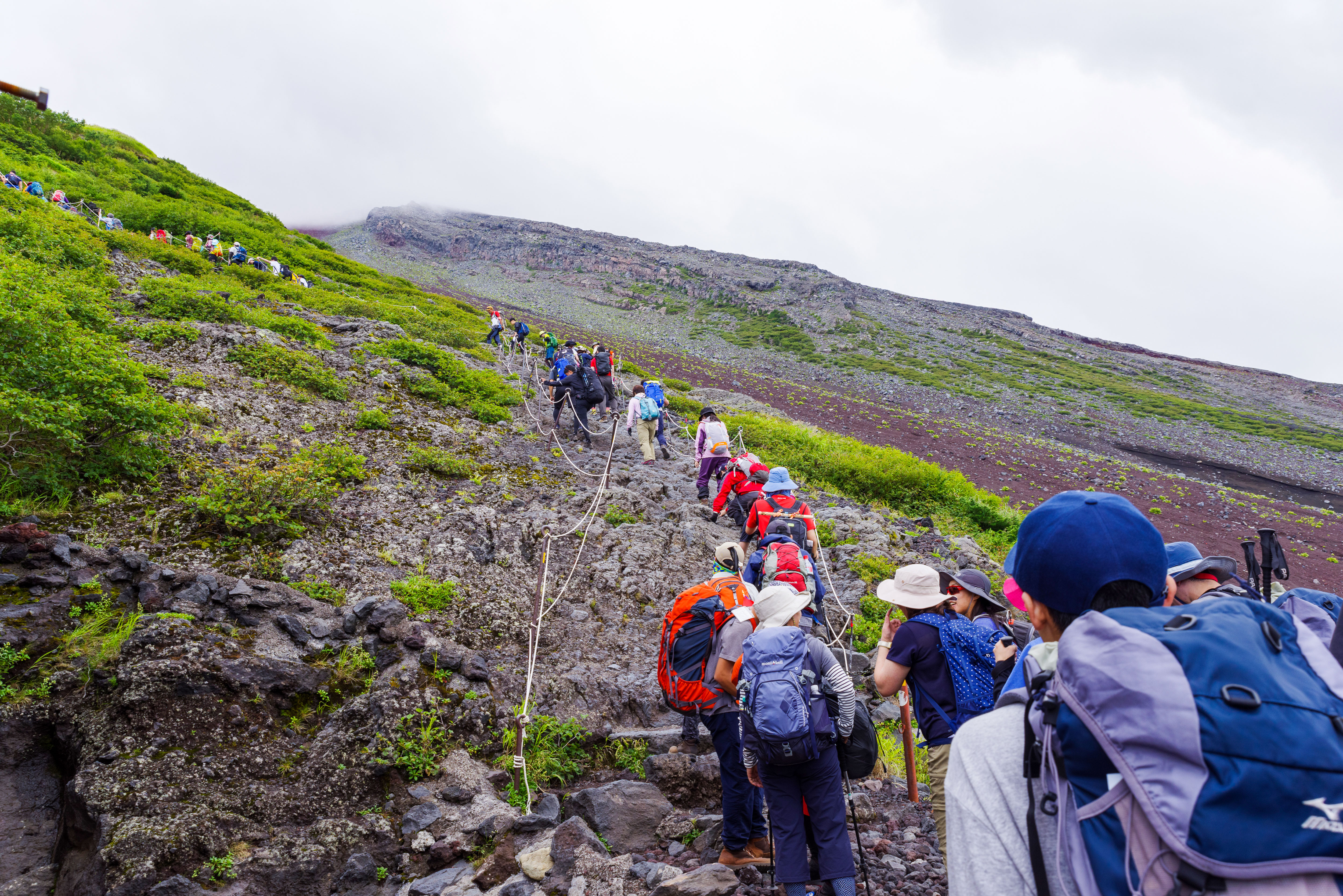 Pilgrims once climbed in robes