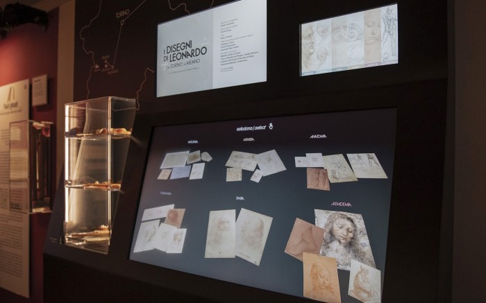 Leonardo3 Museum exhibit of Leonardo's drawings from Turin to Milan.
