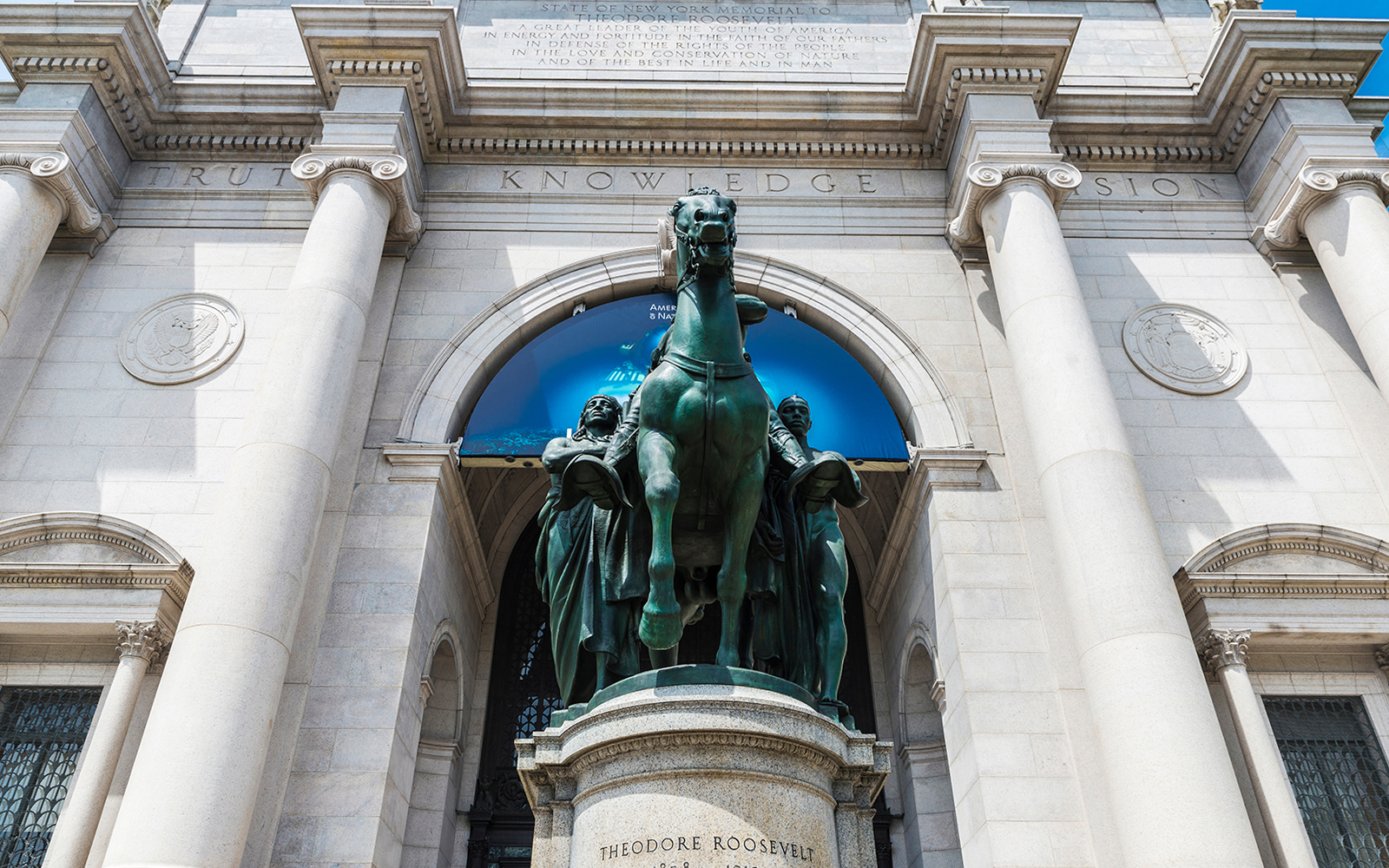 Theodore Roosevelt Memorial at American Museum of Natural History, New York City.