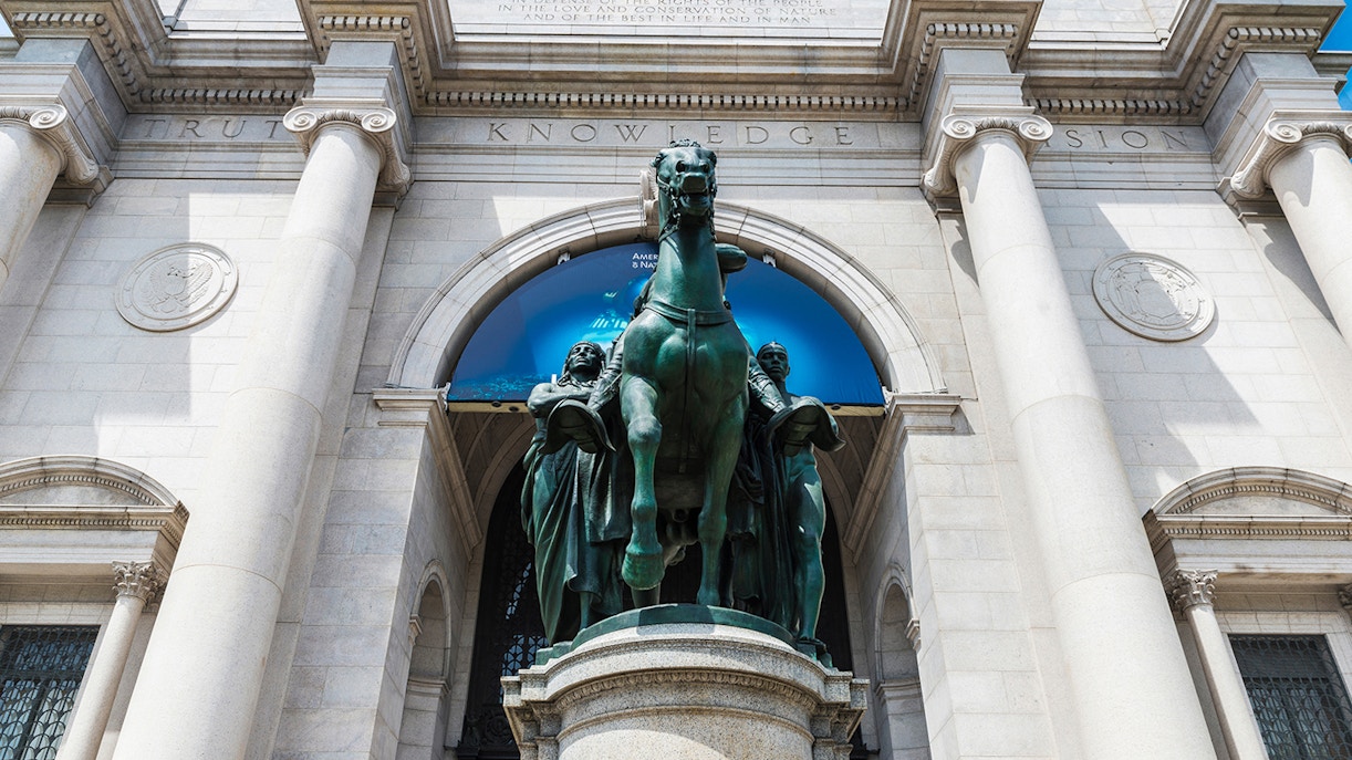 Theodore Roosevelt Memorial at American Museum of Natural History, New York City.