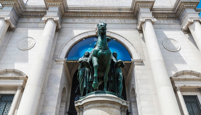 Theodore Roosevelt Memorial at American Museum of Natural History, New York City.