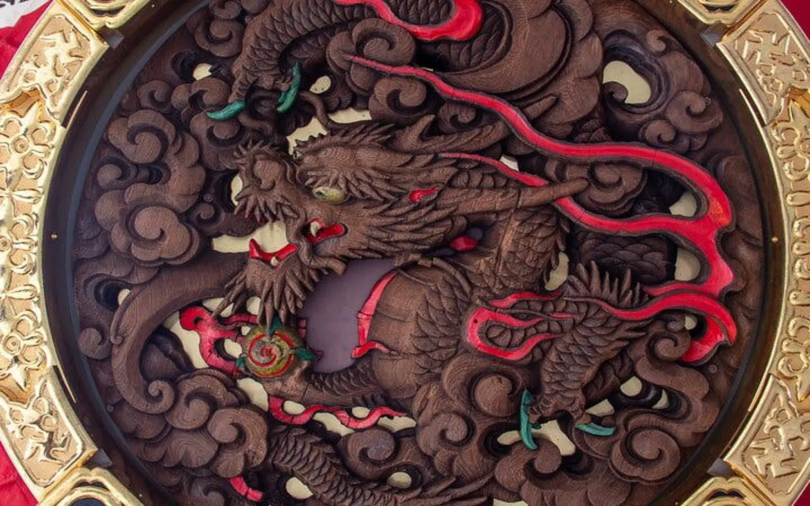 Intricate dragon carving at Asakusa temple, Tokyo, featured on the Tsukiji, Akihabara & Asakusa tour.