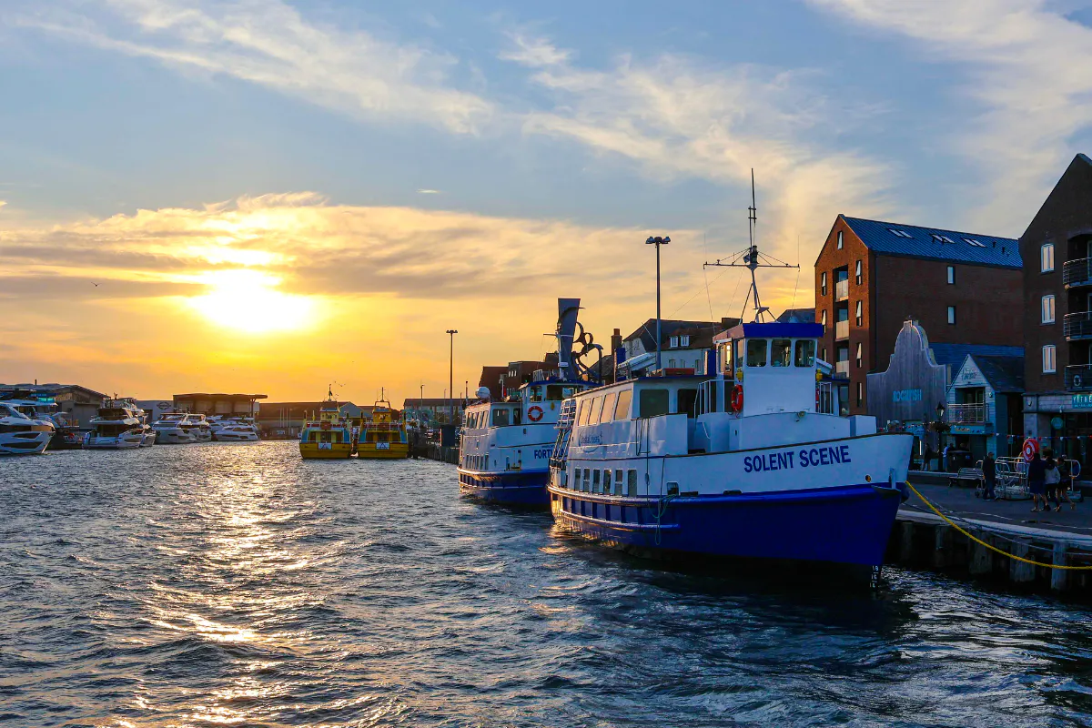 poole harbour sunset lights cruise-1