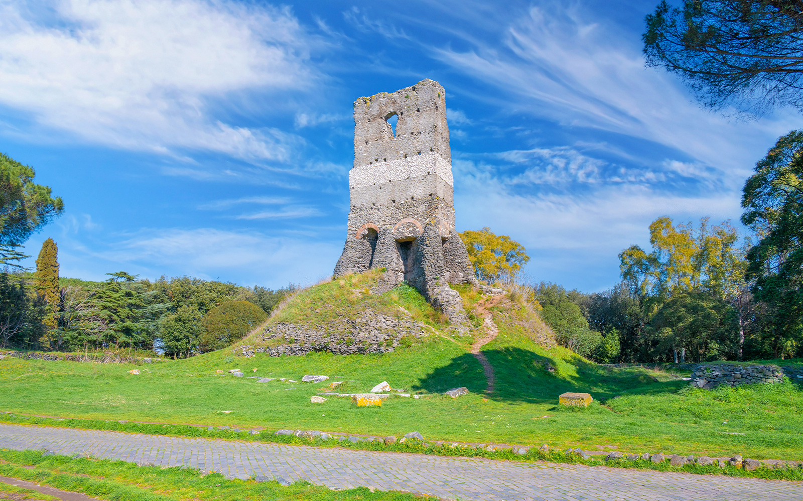 Ruins in the Appian Way of Rome