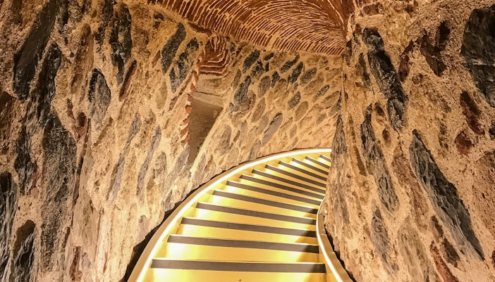 staircase Inside the Galata Tower in Istanbul