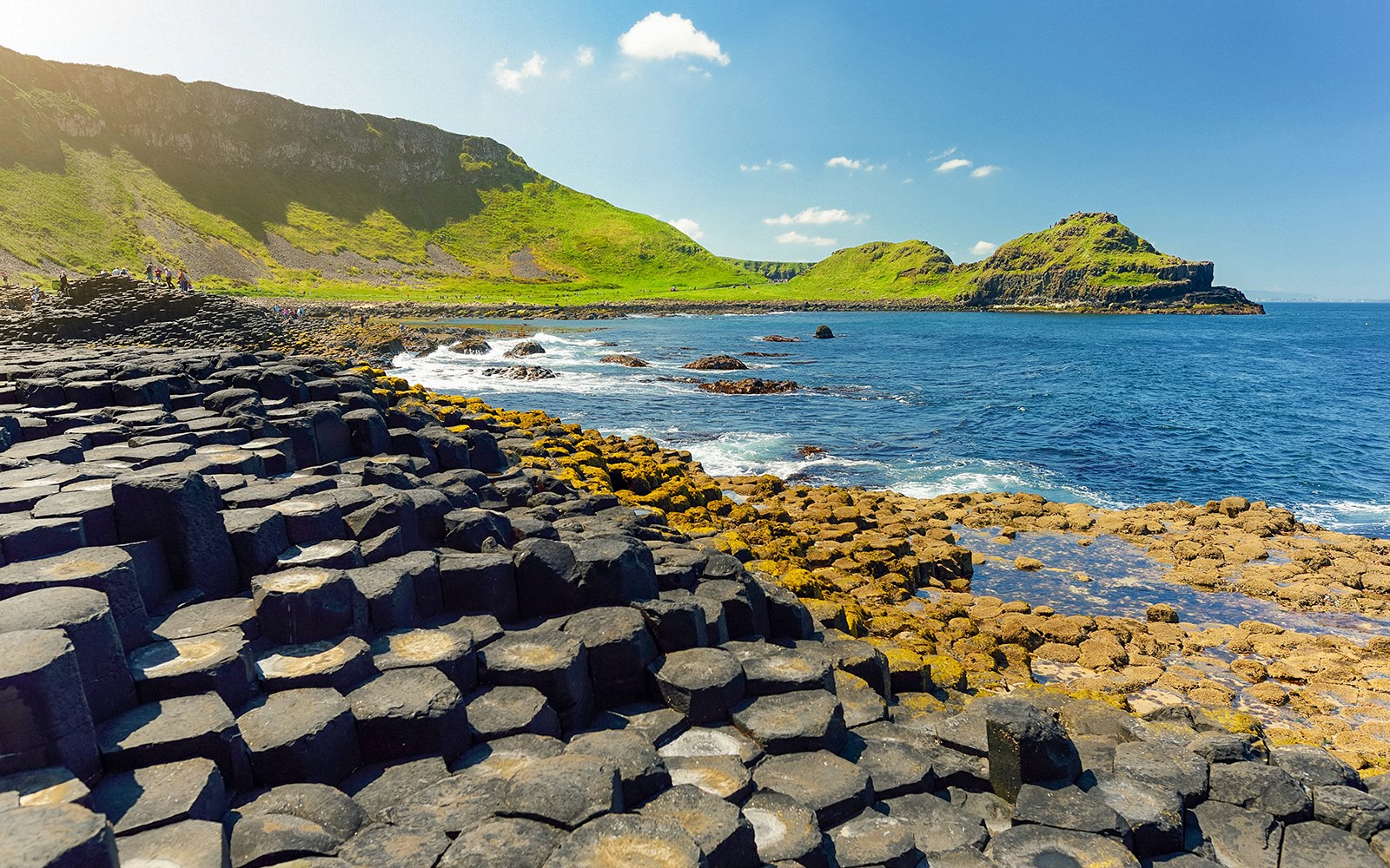 Giant's Causeway basalt columns by the sea, part of Belfast's Game of Thrones tour.