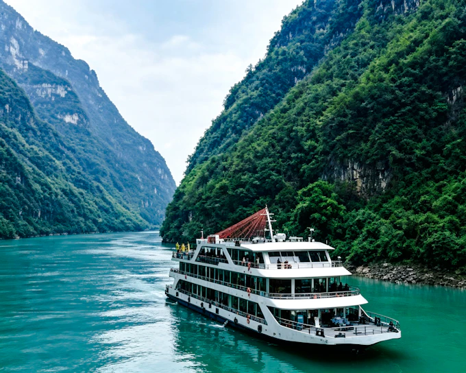 From Chongqing: Chiyou Jiuli City, Gongtan Ancient Town and Wujiang River Day Trip