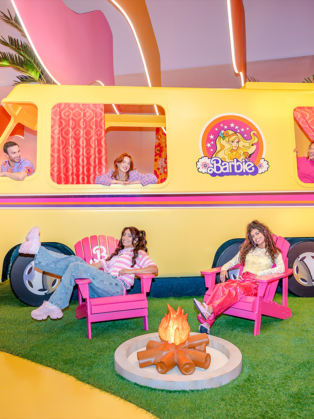 Children enjoying rides at Dubai theme park, featuring roller coasters and interactive attractions.