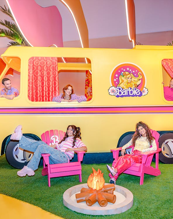 Children enjoying rides at Dubai theme park, featuring roller coasters and interactive attractions.