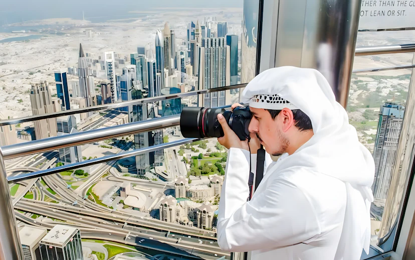 tickets to burj khalifa at the top: level 124 & 125 with meal at rooftop at the burj club-1