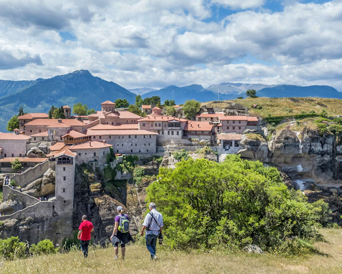 From Athens: Meteora Monasteries & Caves Day Trip with Seaside Stops (Product 36692)