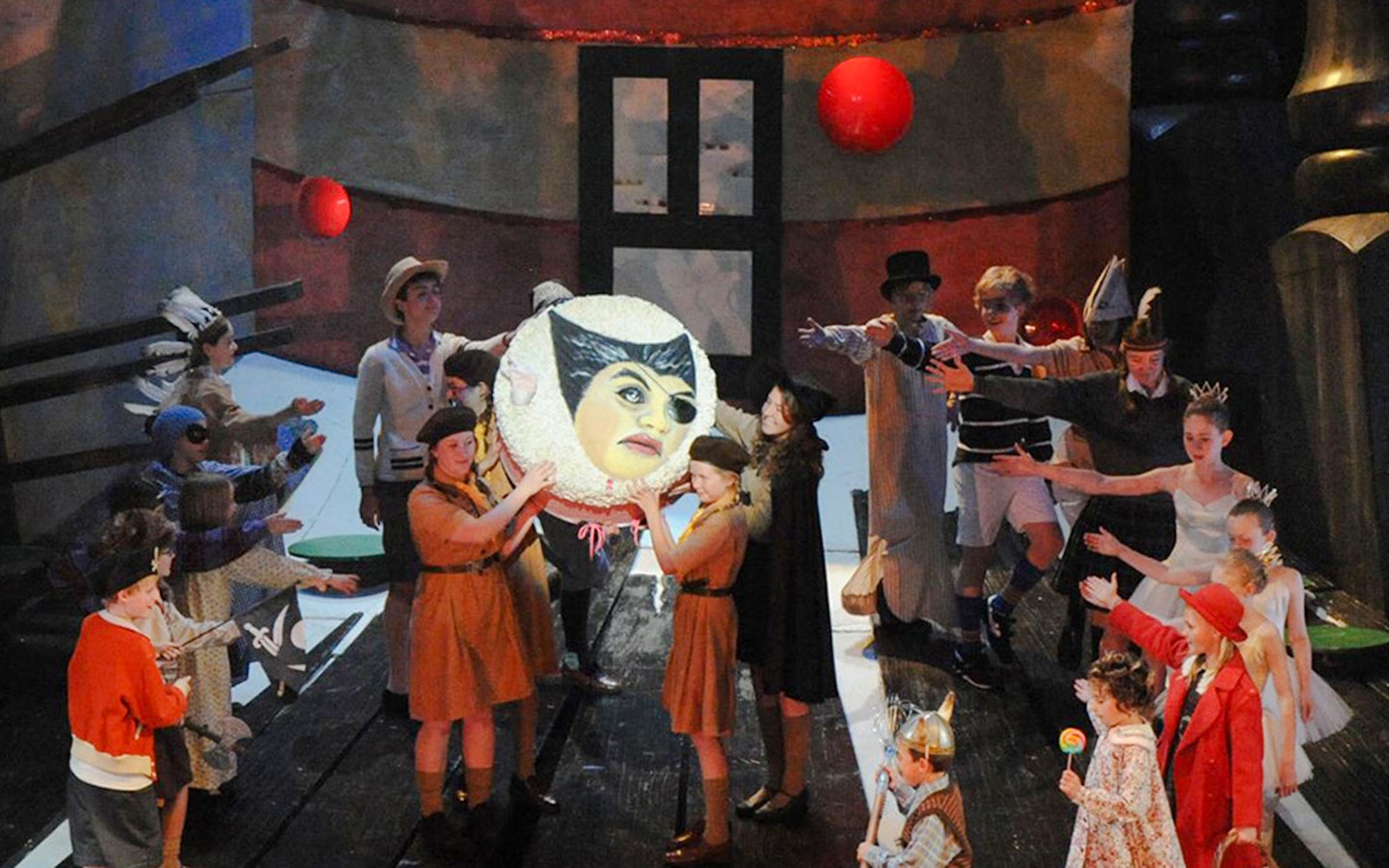 Children performing Hansel and Gretel on stage in Sydney theater.