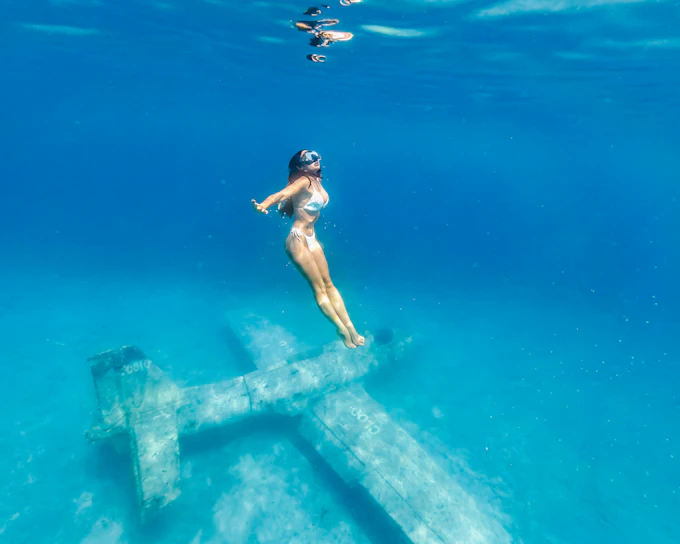 From Split: Underwater Museum Boat Tour with Beach Resort & Aqua Park Access