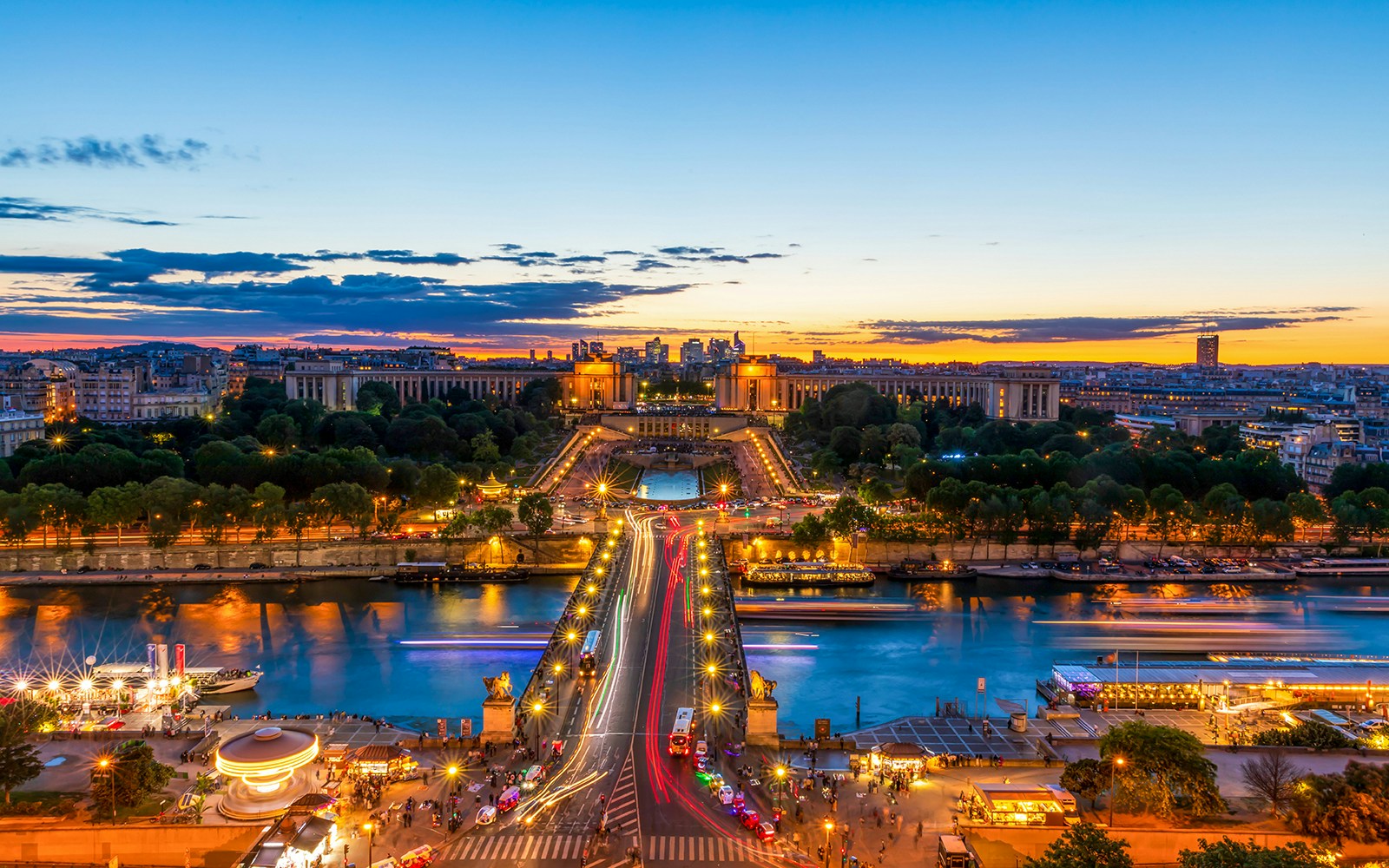 View from the 1st floor of the Eiffel Tower