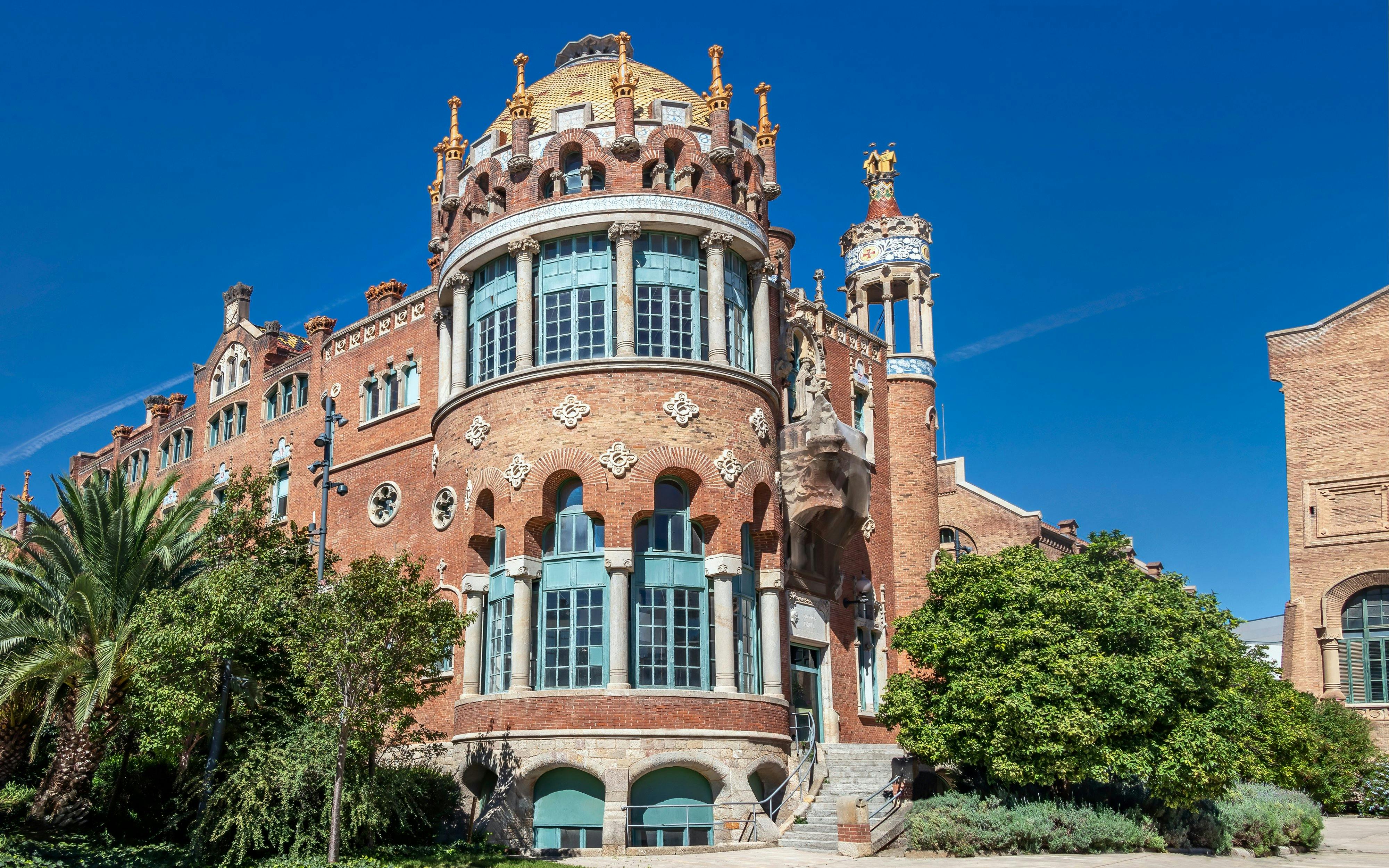 Hospital of the Holy Cross and Saint Paul, Sant Pau Modernista, Barcelona facade.