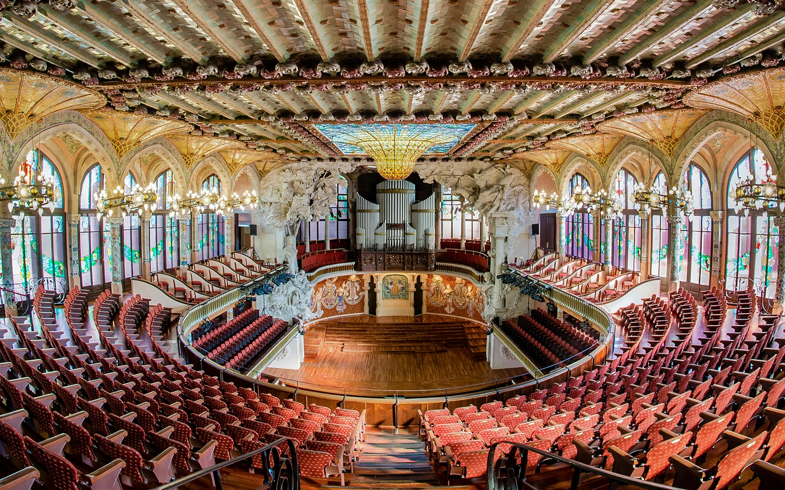 Concert Hall in Palau de la Música Catalana