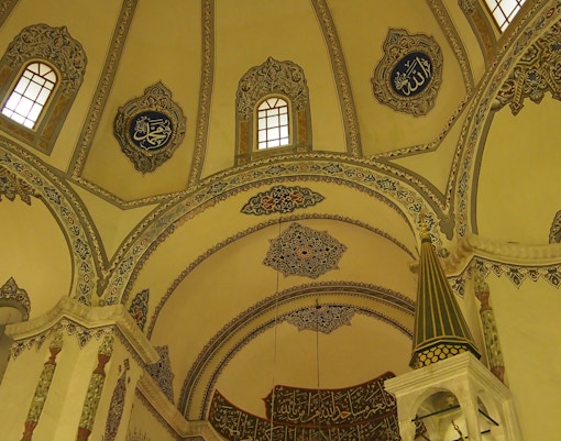 The Wishing Column Inside the Hagia Sophia