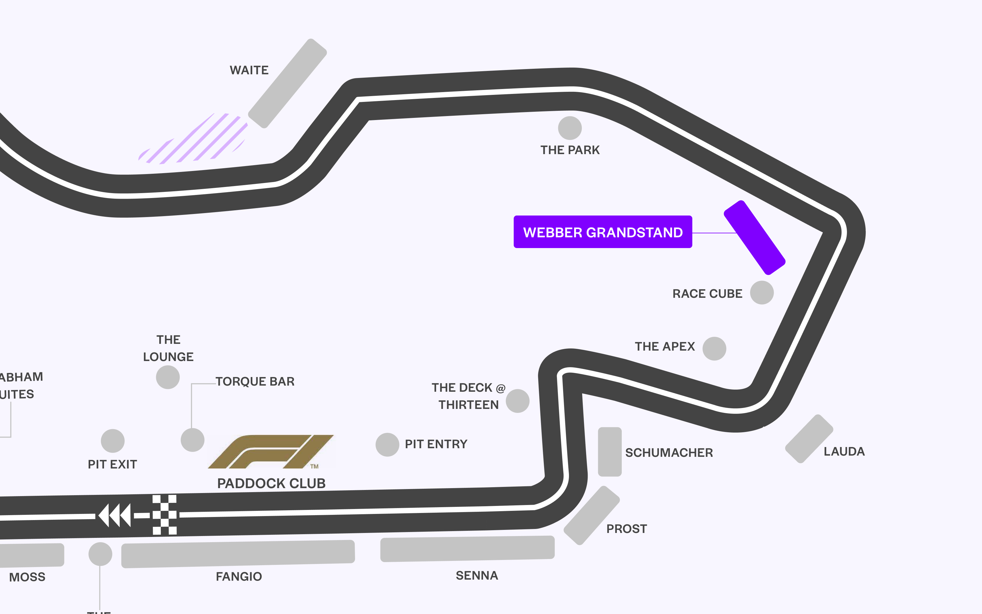 Formula1 Australian Grand Prix seating Plan