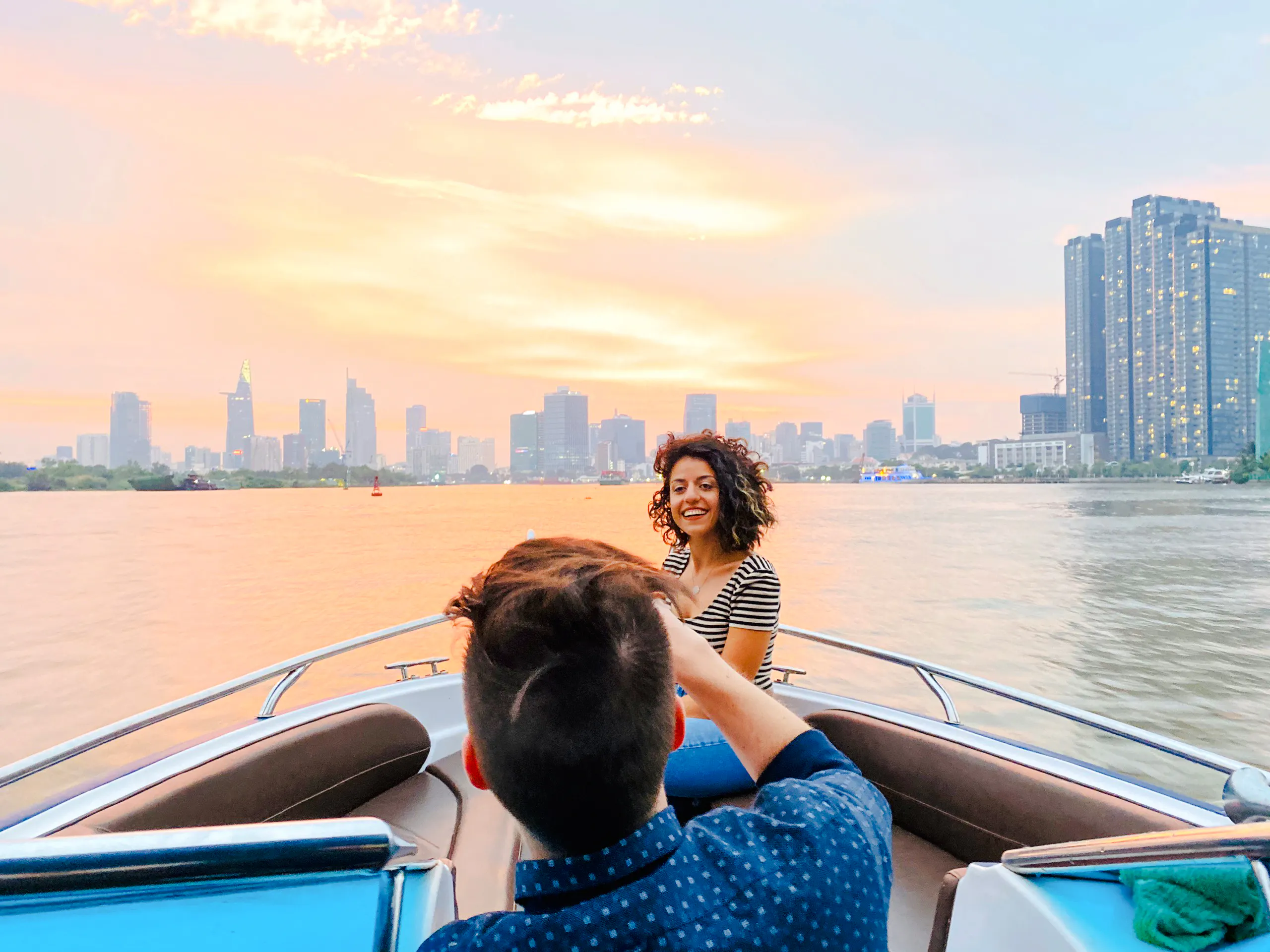 ho chi minh city saigon river sunset speedboat cruise with cocktail-4