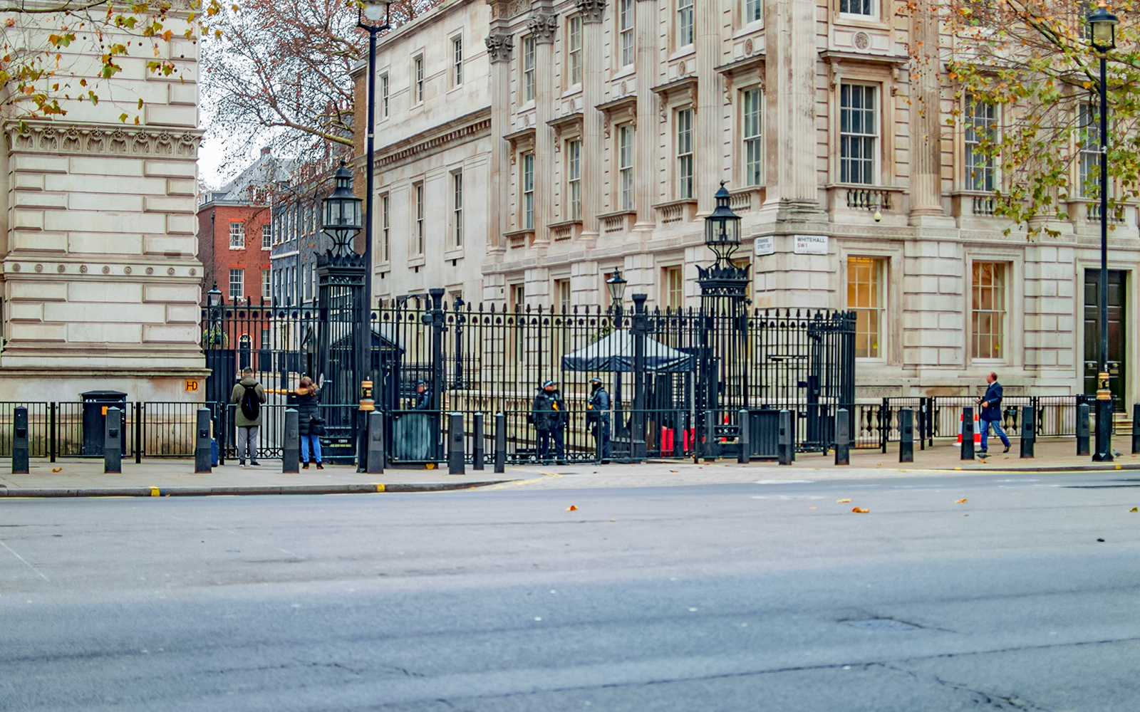 whitehall at downing street london