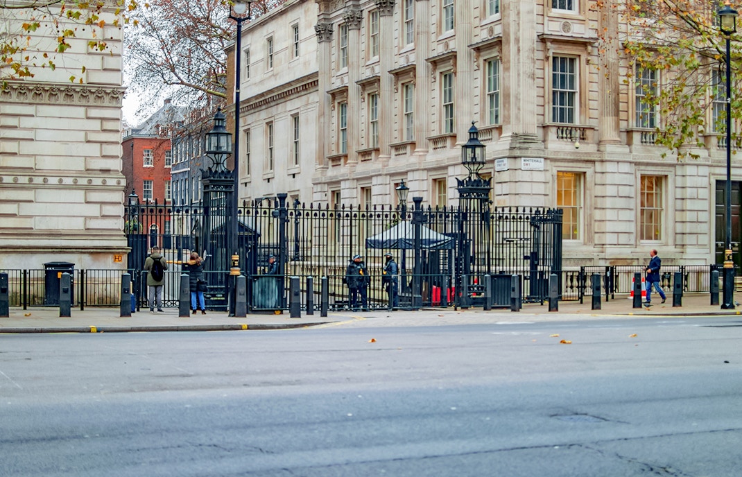 whitehall at downing street london