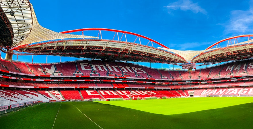 Panoramic view of the Benfica Stadium