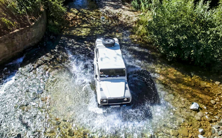 From Paphos: Troodos Jeep Safari to Kykkos Monastery, Waterfall & Venetian Bridge
