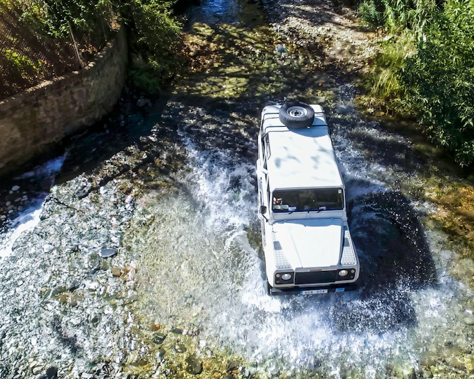 From Paphos: Troodos Jeep Safari to Kykkos Monastery, Waterfall & Venetian Bridge